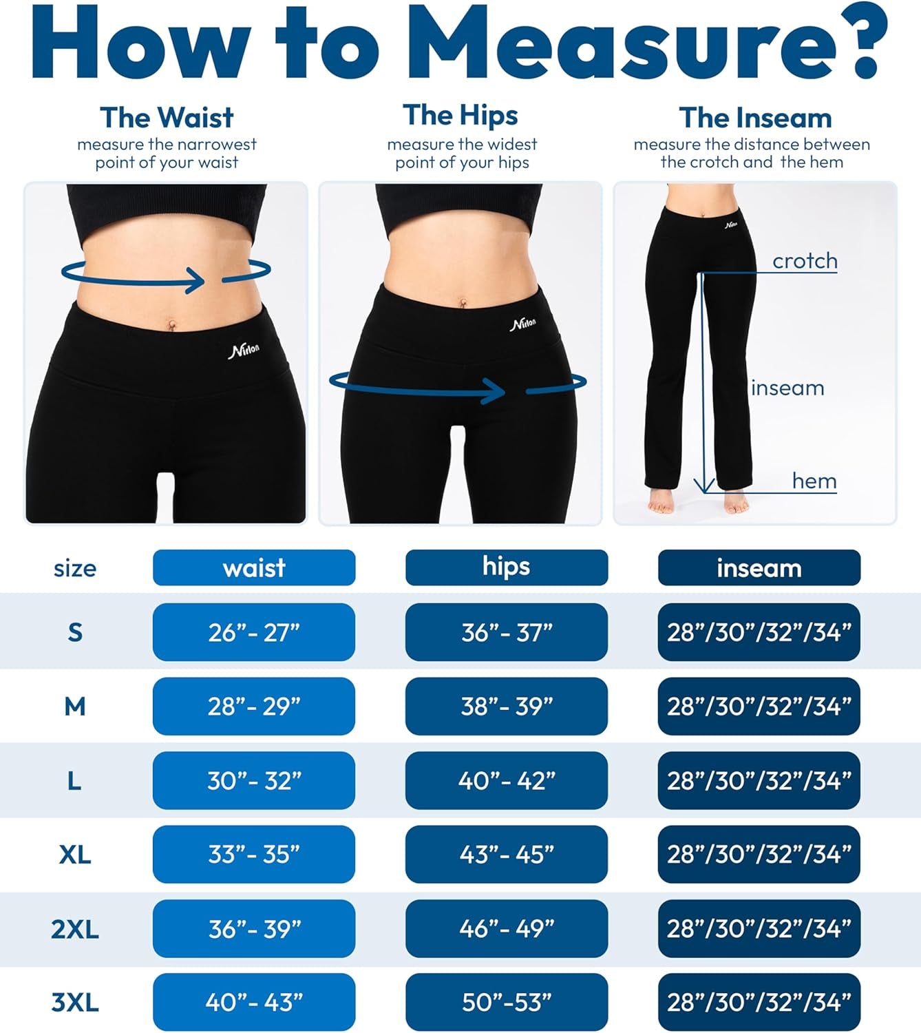 Straight Leg Yoga Pants - Yoga Pants for Women Soft & Breathable Womens Leggings for Gym & Yoga Regular & plus Size