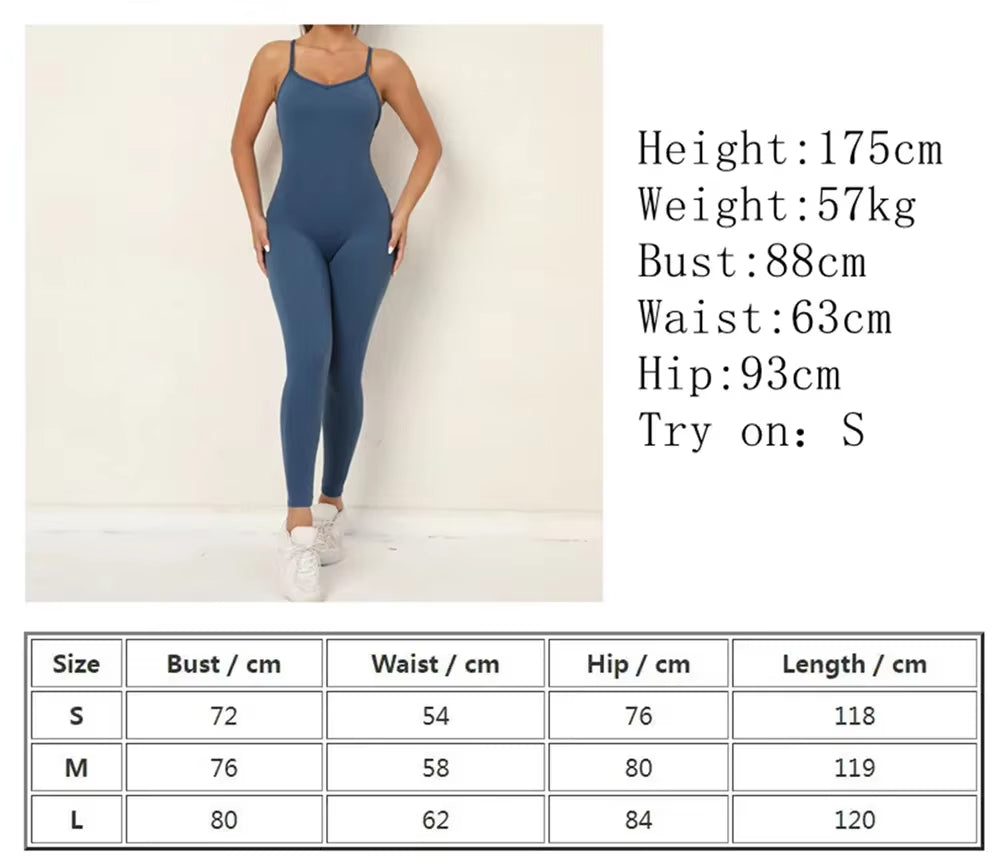 Sporty Jumpsuit Woman Fitness Overalls 2024 Yoga Clothes Women Sportswear Gym Clothing Sport Outfit Set Suit for Fitness Coffee