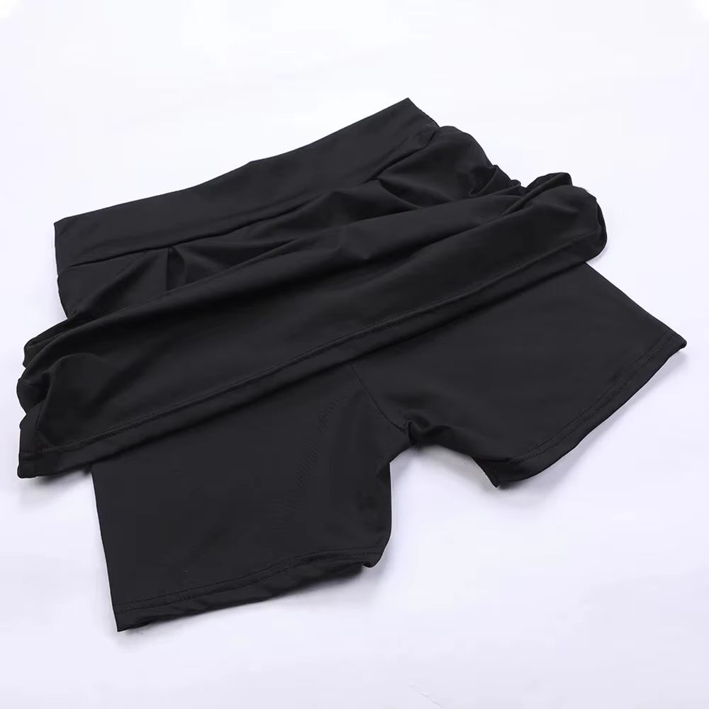 Sports Short Skirt, Yoga Shorts, Culottes, Tennis Skirt, Clothing, Fitness Clothes, Running Outdoor High-Waist Yoga Clothes